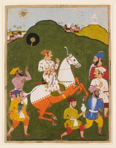 Portrait équestre de Maharana Raj Singh I de Mewar, 1670