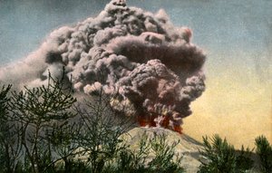 Éruption du Vésuve, Italie, avril 1906