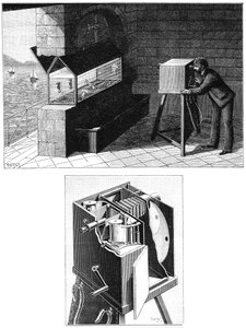 Étienne Jules Marey 1830-1903, avec caméra de cinéma, 1903