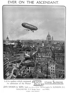 Toujours en ascension - Publicité John Swain & Son, Ltd., 1909