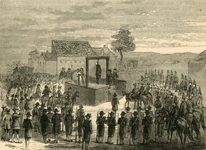 Exécution de Lord Ferrers à Tyburn, 1760, vers 1876 - Unbekannt
