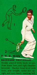 F. H. D. Wilde - Revers à mi-volée, vers 1935