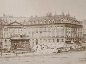 Colonne tombée, Place Vendôme, Paris, 1871