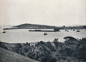 Falmouth - Vue générale, depuis Pendennis, 1895