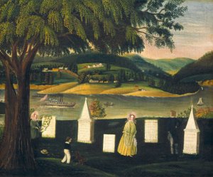 Cimetière familial, vers 1840