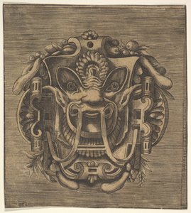 Masque fantastique avec ornementation