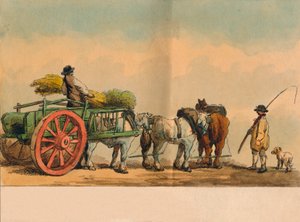 Travailleurs agricoles et charrette, 1797 - Unbekannt
