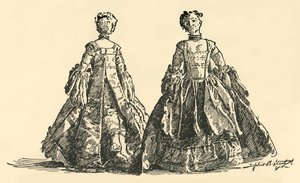 Poupée de mode en taffetas Watteau avec jupon cerclé, c1750-1800