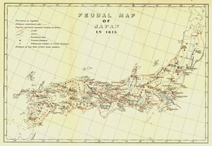 Carte féodale du Japon en 1615, 1903 - Unbekannt