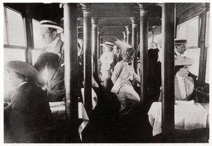 Compagnie de cinéma à bord du Zeppelin LZ13 Hansa, vers 1912-1914