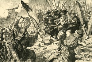 Assaut final des Turcs lors de leur premier siège de Vienne en 1529, 1890
