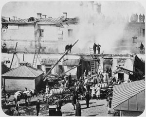 Incendie à Moscou, Russie, 1872