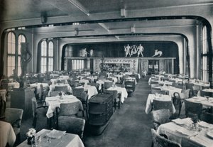Salle à manger de première classe à bord du Victoria, 1931 - Unbekannt