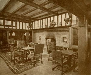 Salle de fumeurs de première classe dans le paquebot Franconia de la Cunard