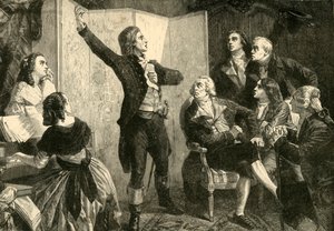 Premier chant de la Marseillaise par Rouget De Lisle, 1792, 1890