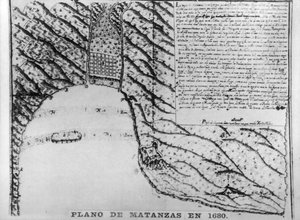 Premiers dessins de Matanzas, 1680, années 1920