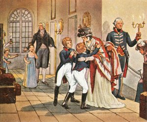 Première rencontre de la reine Louise et de ses enfants après la bataille de Iéna, 18 octobre 1806, 1936