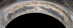 Poissons flanquant une croix de Santa Maria de Taüll - Unbekannt