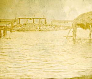 Inondation, Ramskapelle, Belgique, vers 1914-1918 - Unbekannt