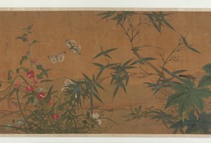 Fleurs, oiseaux et insectes, 15ème siècle