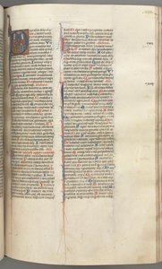 Fol. 233r, Psaume 109, initiale historiée D, Dieu le Père et le Fils..., vers 1275-1300