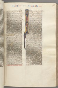 Fol. 96r, Ruth, Initiale historiée I avec Elimilech et Naomi, vers 1275-1300 - Unbekannt