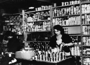 Épicerie dans Paris occupé, vers 1941 - Unbekannt
