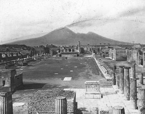 Forum, Pompéi, Italie, fin du XIXe ou début du XXe siècle