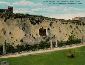 Foso de los Laureles et la forteresse de La Cabaña, La Havane, Cuba, vers 1920