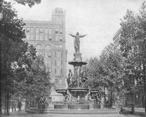 Fountain Square, Cincinnati, Ohio, USA, vers 1900