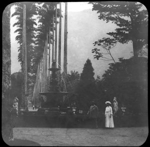 Fontaine des Muses, Jardin botanique de Rio de Janeiro, Brésil, fin du 19e ou début du 20e siècle
