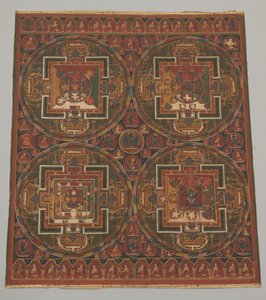 Quatre Mandalas du cycle Guhyasamaja, 16e siècle