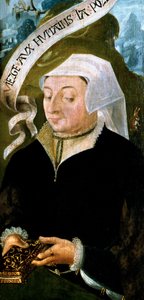 Portrait de Mme Jean de Mourette - détail du triptyque de Saint Vulfran