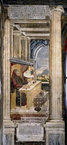 Francesco Petrarca dans son étude