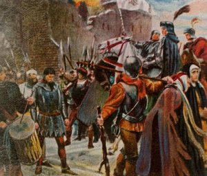 Frédéric Ier, margrave de Brandebourg, abat les Quitzows, 1414 - Unbekannt