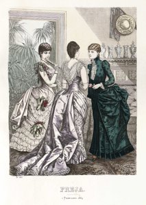 Freja- illustrerad skandinavisk modetidning 1884, illustration nr 3