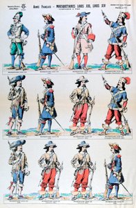 Armée française, mousquetaires de Louis XIII et Louis XIV, 17ème siècle - Unbekannt