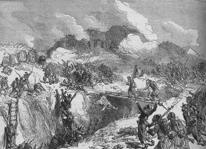 Attaque française sur le Malakhoff, vers 1880
