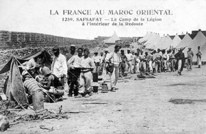 Légion étrangère française à Safsafat, Maroc oriental, 20e siècle