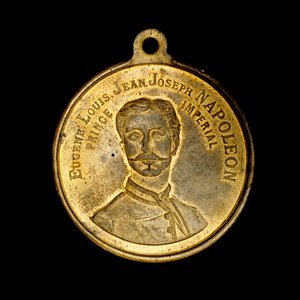 Médaille française représentant le prince impérial Eugène Louis Jean Joseph Napoléon