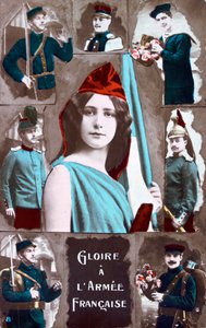 Carte postale française de la Première Guerre mondiale, 1914-1918