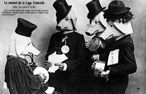 Carte postale anti-maçonnique française, 20e siècle