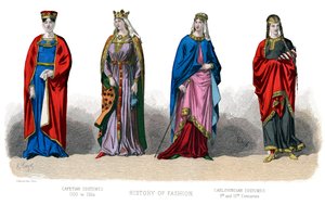 Costume français : Capétien, Carolingien, 1882