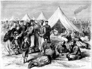 Camp de prisonniers de guerre français à Wahn, près de Cologne, Guerre franco-prussienne, 1870