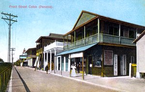 Front Street, Colón, Panama, 1907