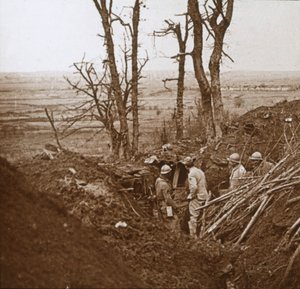 Ligne de front, Les Éparges, nord de la France, vers 1914-1918