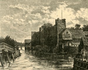 Façade du château de Newark, 1898