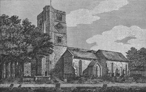 Église de Fulham en 1812