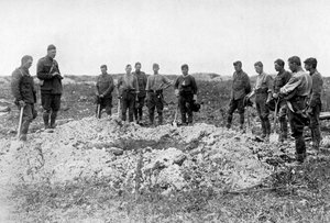 Funérailles sur le front occidental, Première Guerre mondiale, 1916 - Unbekannt