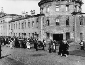 Procession funéraire du poète Alexandre Blok, Petrograd, Russie, 10 août 1921